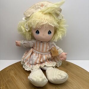 Vintage 1986 Precious Moments GET WELL‎ Nurse Plush Doll & Stand